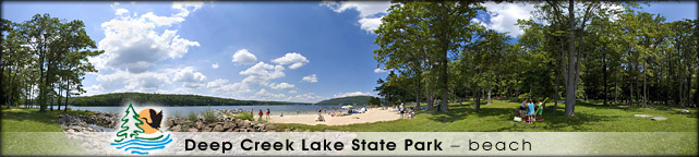 Deep Creek Lake State Park beach