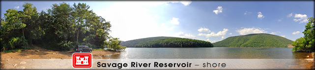 Savage River Reservoir shore